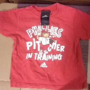 Adidas Kids Red Phillies T-Shirt